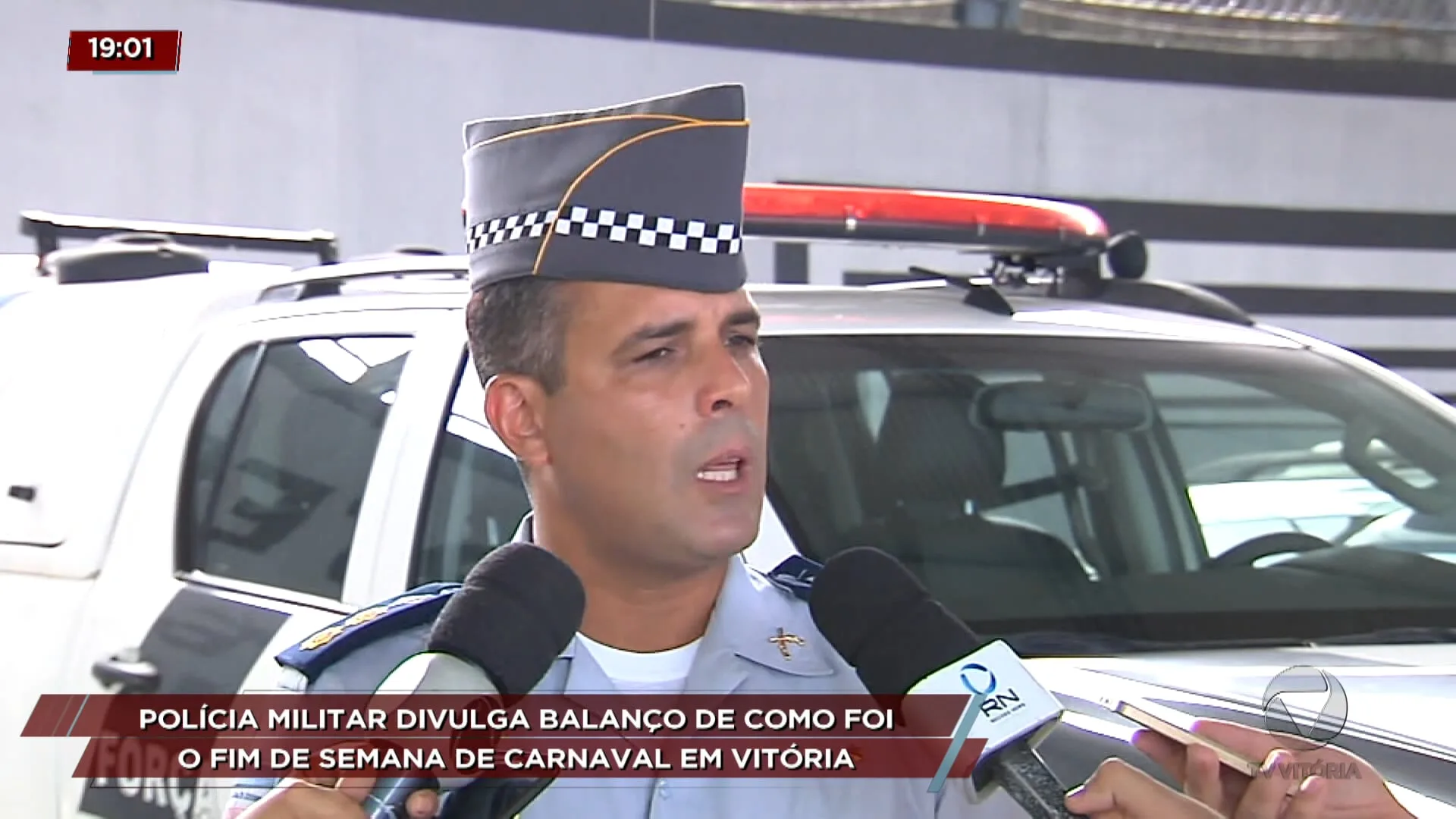 Polícia militar divulga balanço do fim de semana de carnaval em Vitória