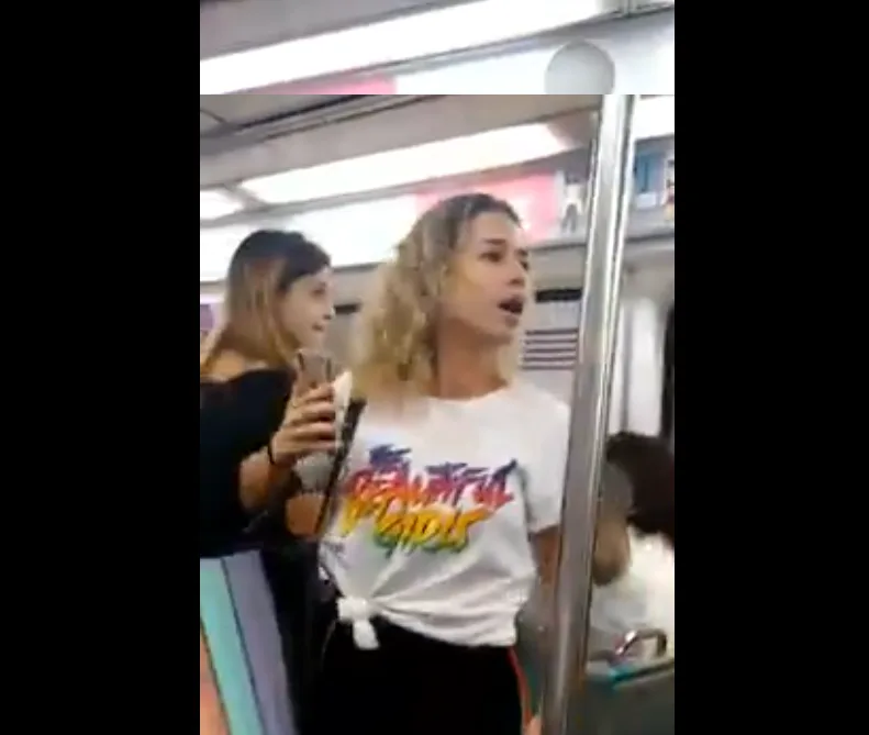 Homem invade vagão de metrô feminino e atriz protesta; reação viralizou nas redes sociais