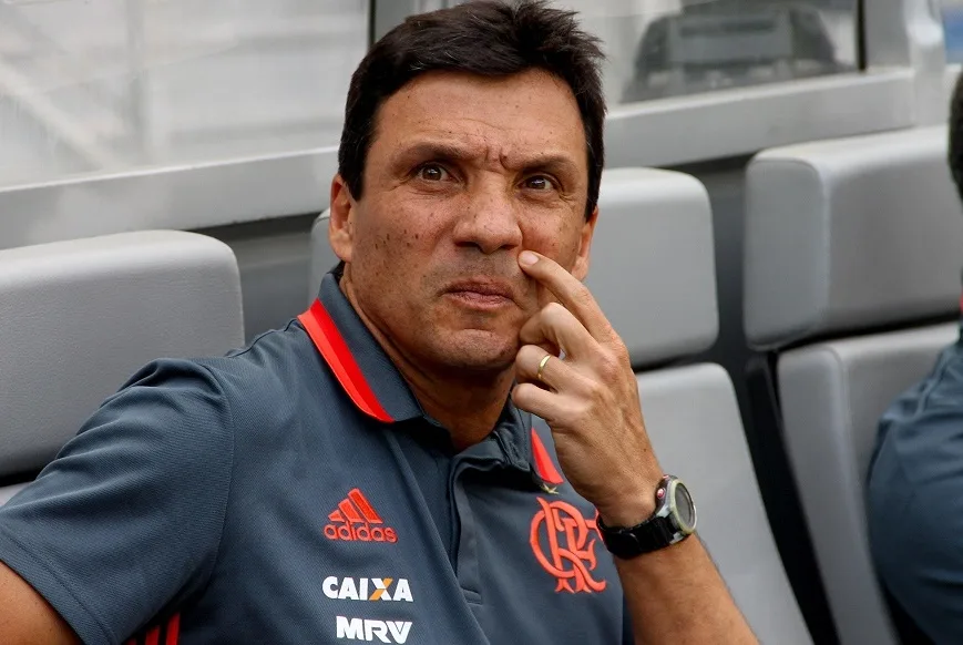 Zé Ricardo, técnico do Flamengo, antes da partida contra o Atlético-MG, válida pela trigésima terceira rodada do Campeonato Brasileiro 2016.