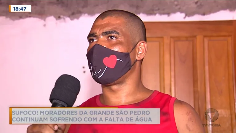 Ainda sem água! Moradores da Grande São Pedro ainda sofrem com torneiras secas
