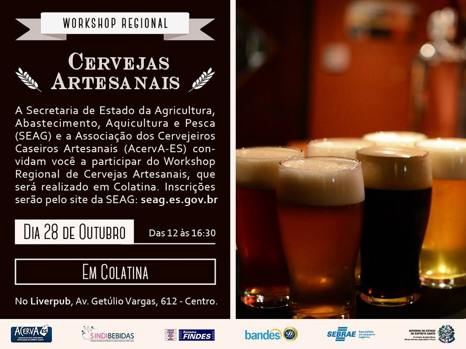 Colatina recebe workshop de cervejas artesanais