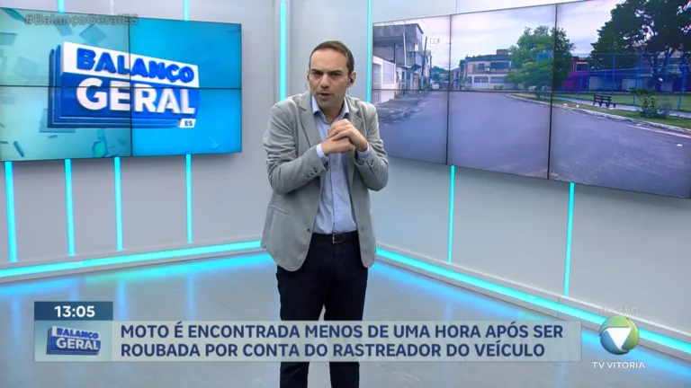 Moto é encontrada menos de uma hora após ser roubada