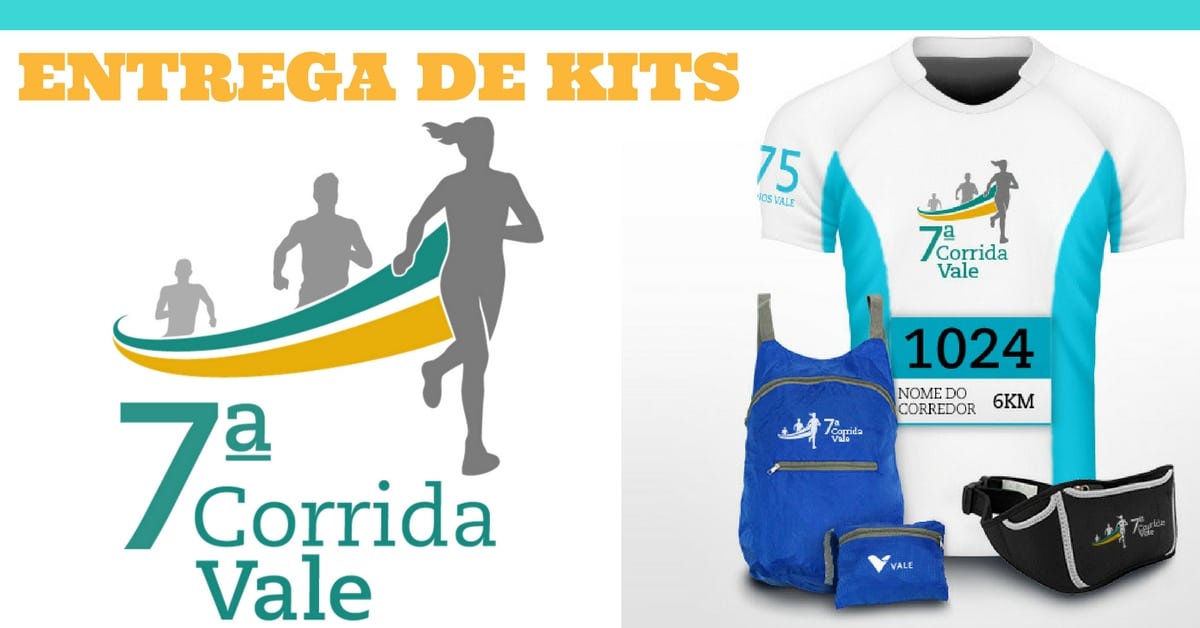 Entrega de Kits da Corrida Vale começa nesta 6ª feira. Tire suas dúvidas!