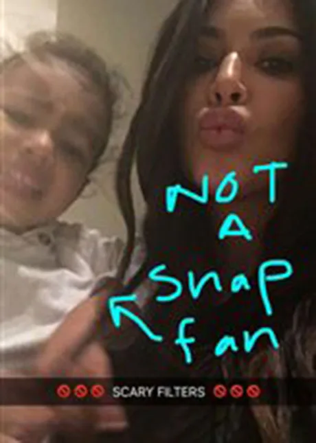 North West aparece assustada em Snapchat de Kim Kardashian