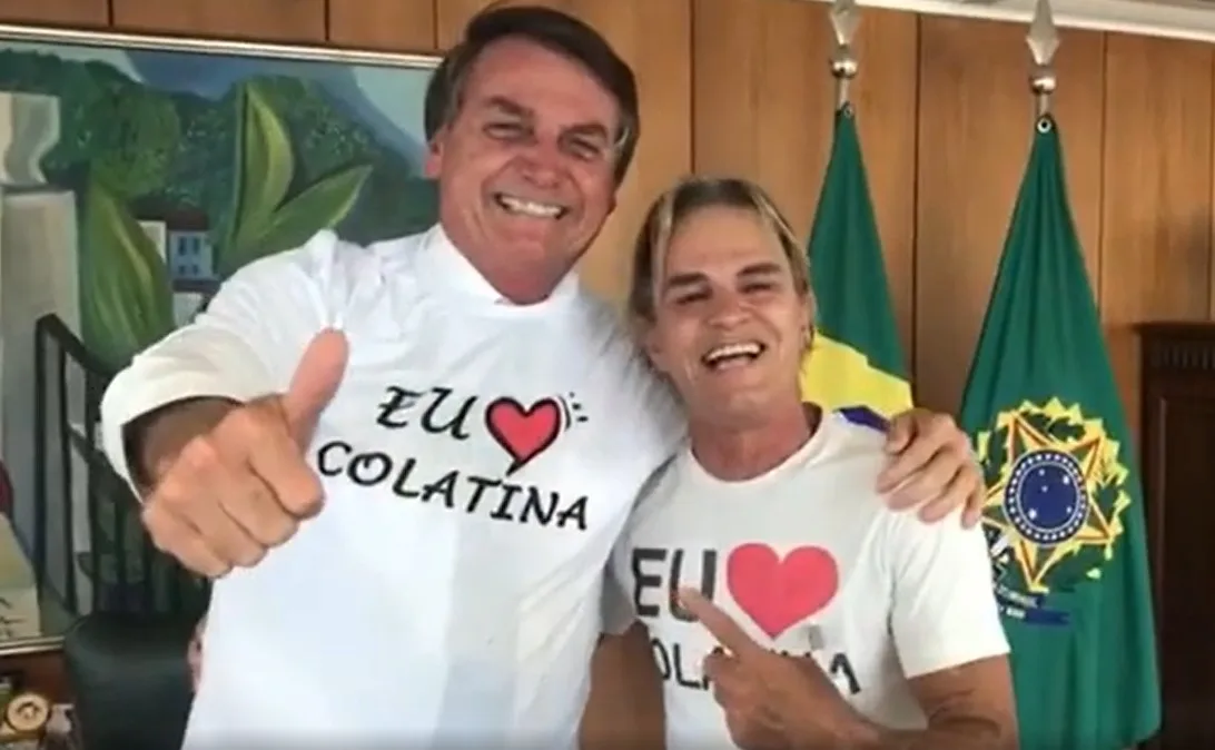 VÍDEO | Prefeito de Colatina é recebido pelo Presidente, que veste a camisa da cidade