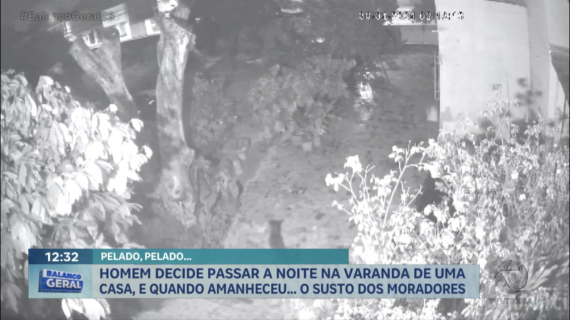 Homem decide passar a noite na varanda de uma casa, e quando amanheceu...