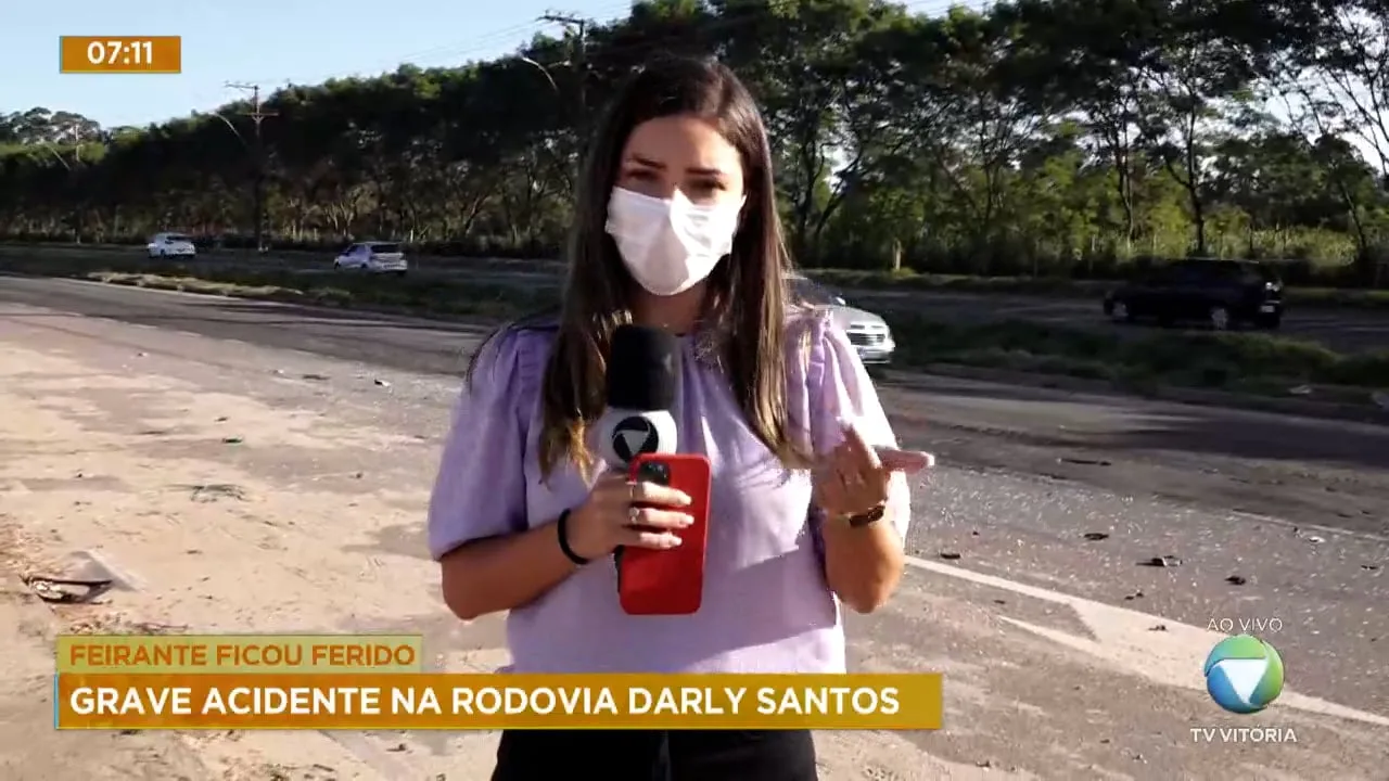 Grave acidente na rodovia Darly Santos