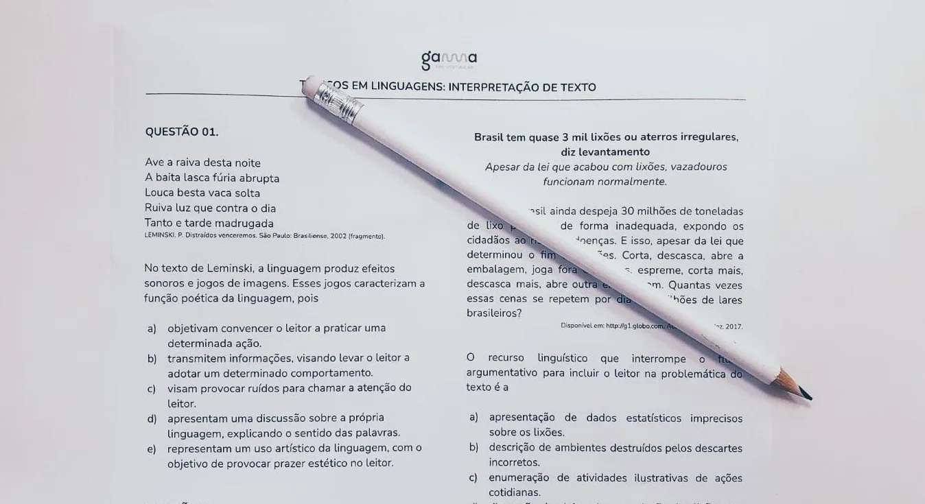 Enem: baixe exercícios e veja as apostas para Linguagens e Matemática