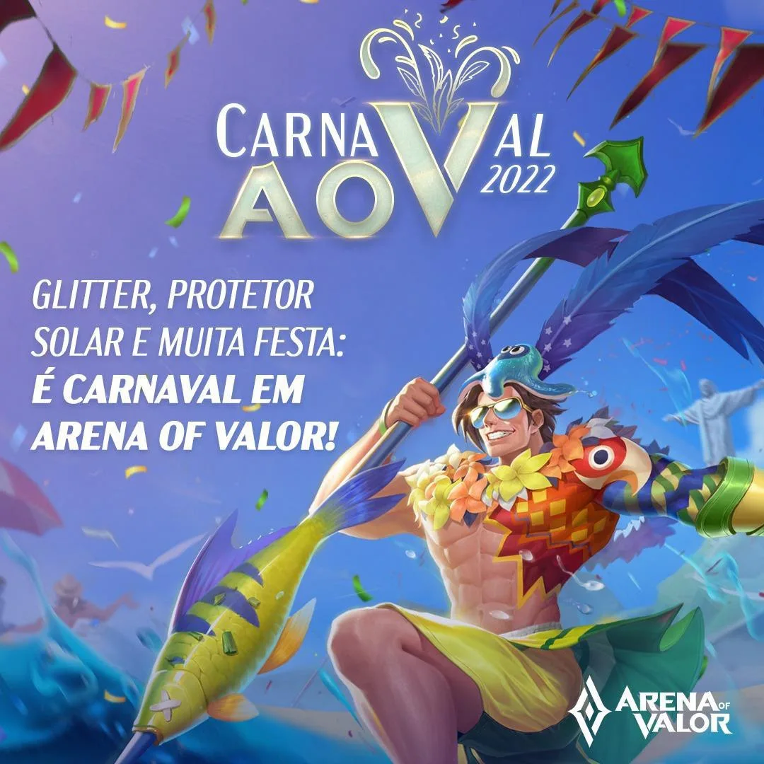 É Carnaval no campo de batalha de Arena of Valor