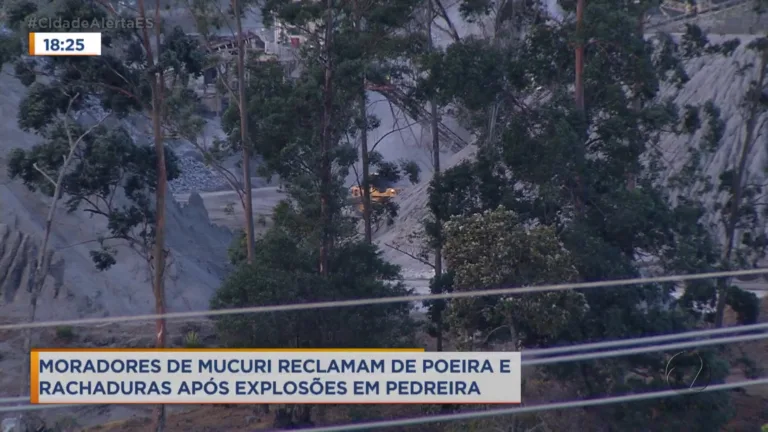 Pedreira tira sono de moradores em Cariacica