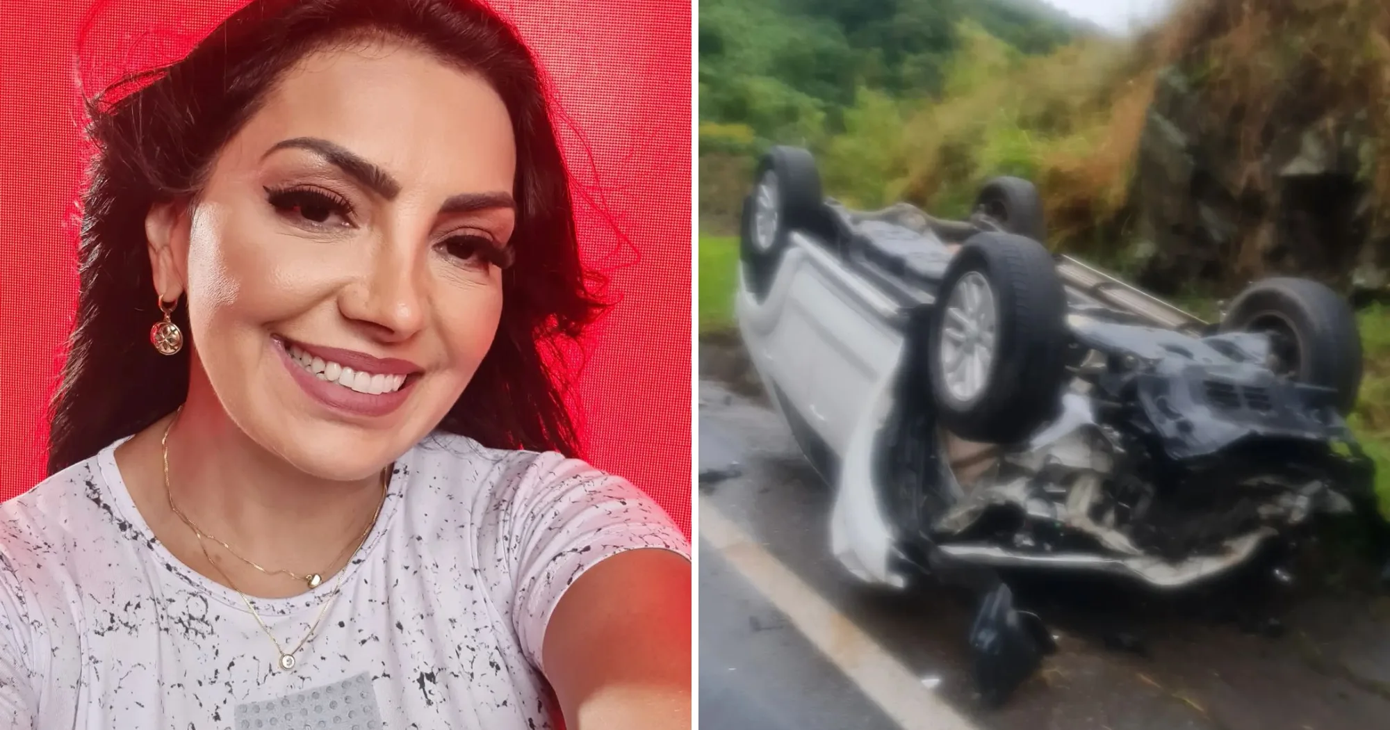 Cantora gospel Eyshila sofre acidente grave de carro com marido