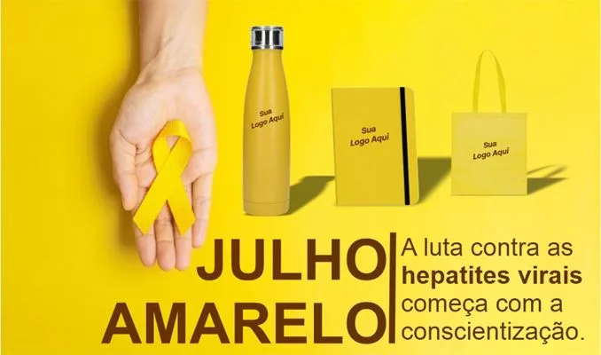 Brindes corporativos são opção para ações no Julho Amarelo