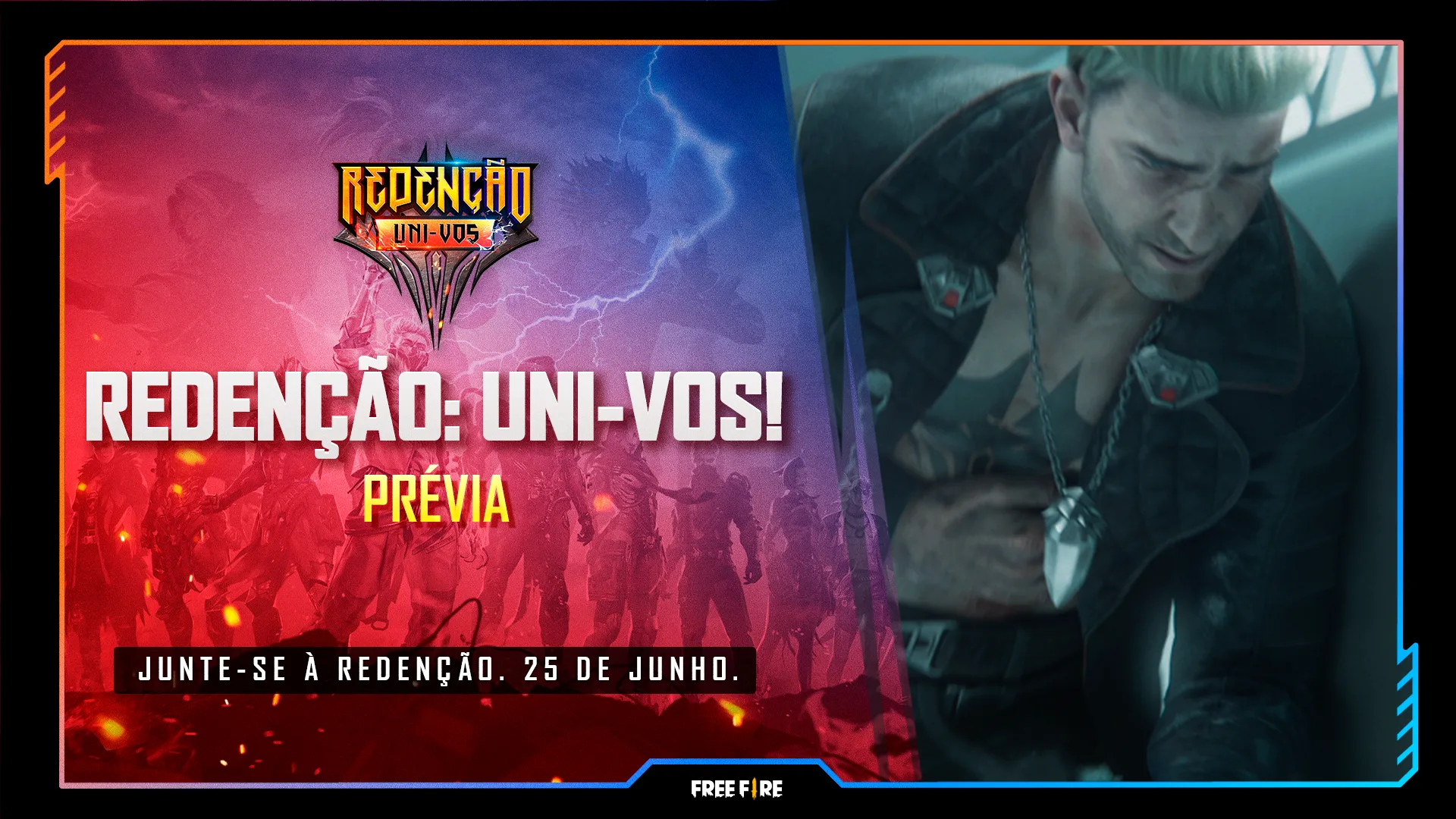 Free Fire receberá modo “Redenção: Uni-vos” no dia 25