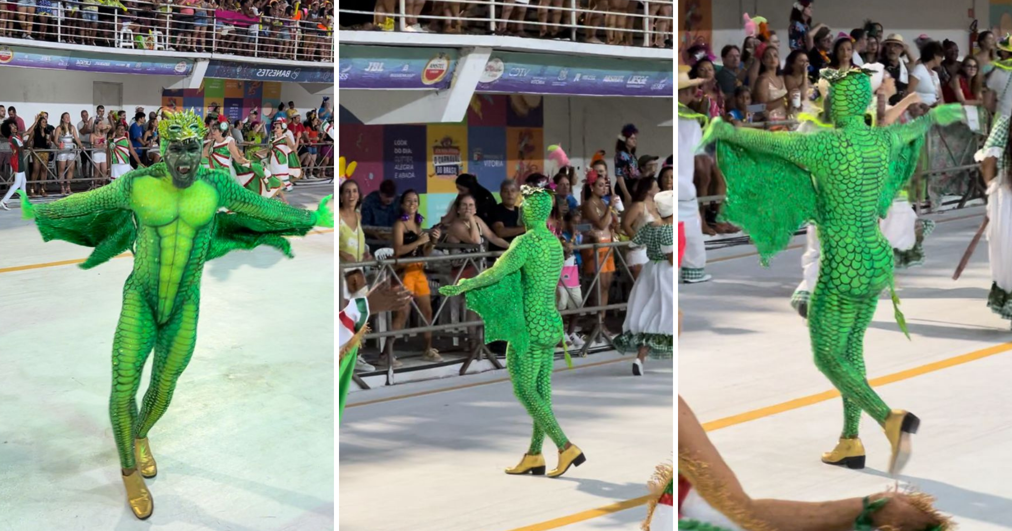 Muso exibe bumbum de 116 cm e elogia Carnaval de Vitória: "Amei"