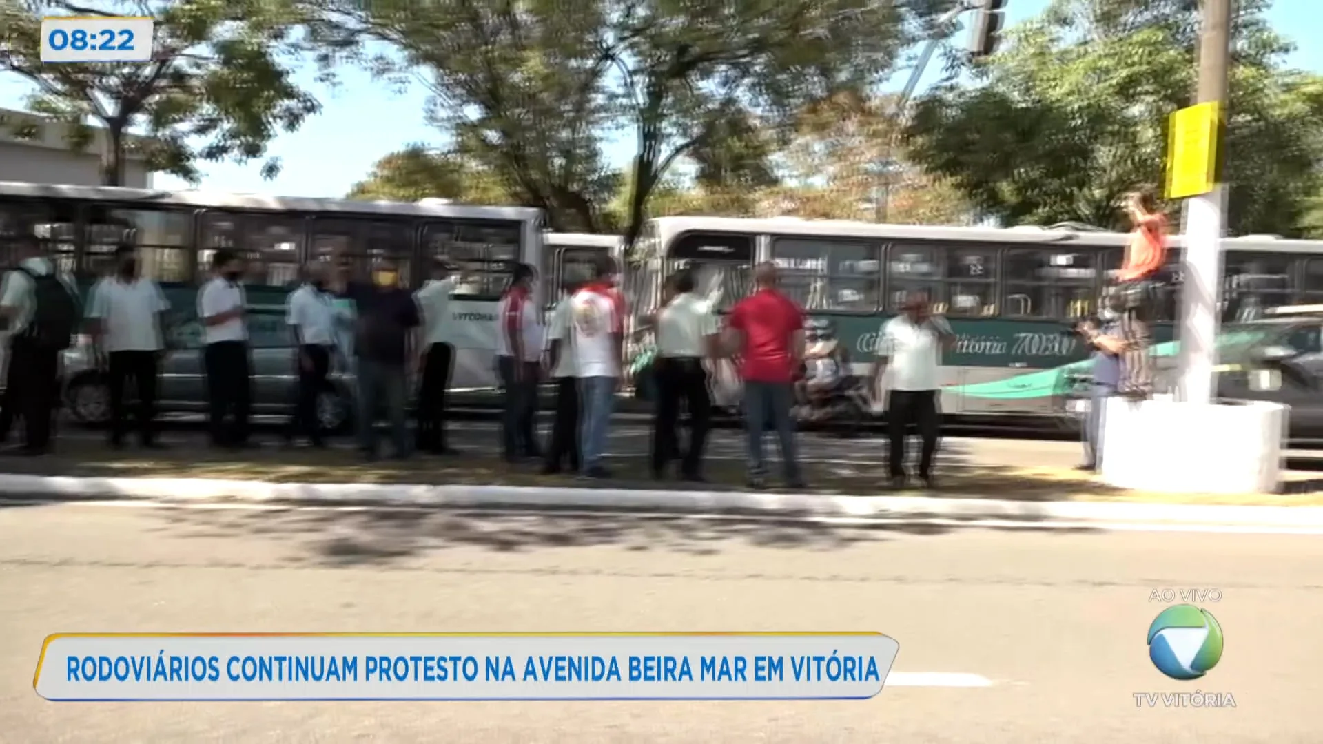 Protesto de rodoviários deixa o trânsito complicado pela Capital