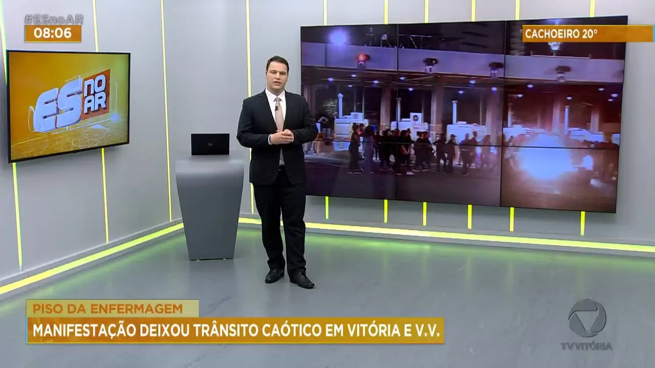 Protesto por suspensão do piso salarial da enfermagem