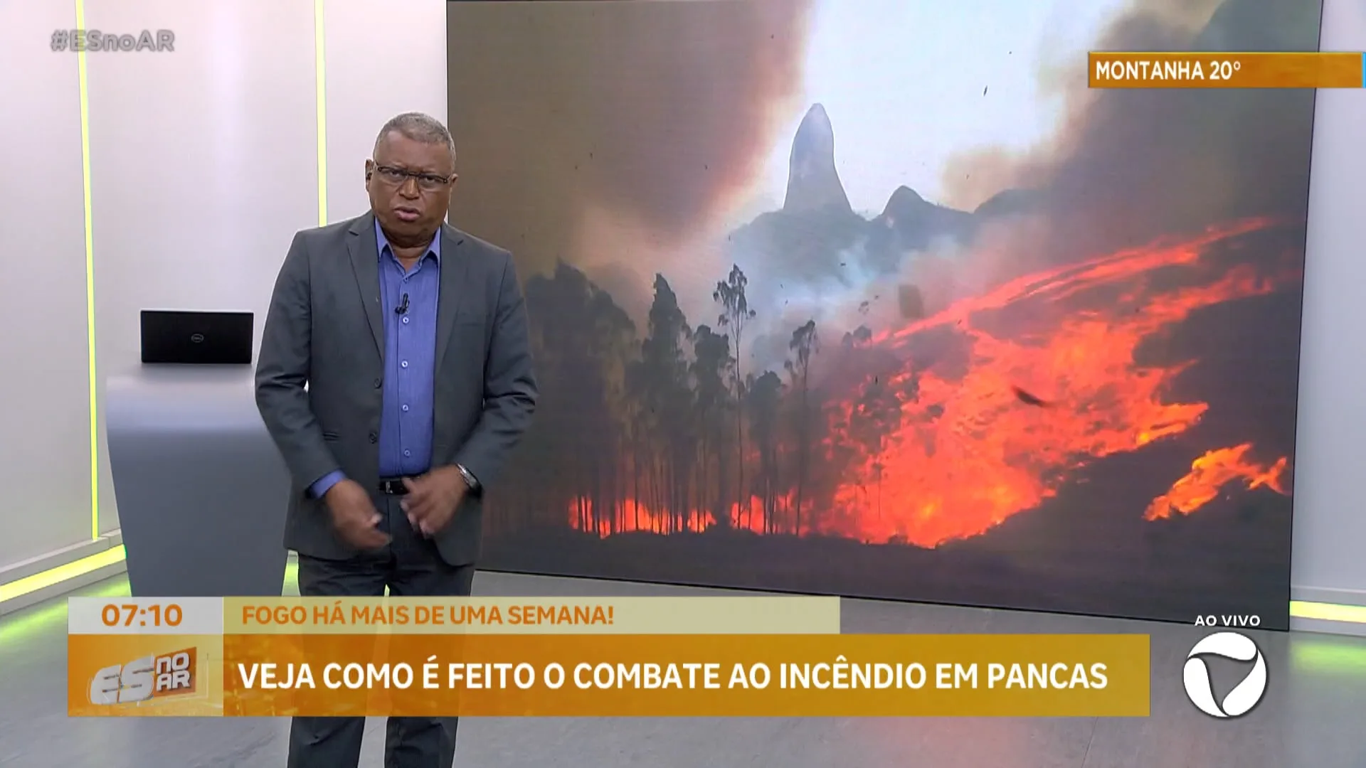 Veja como é feito o combate ao incêndio em Pancas