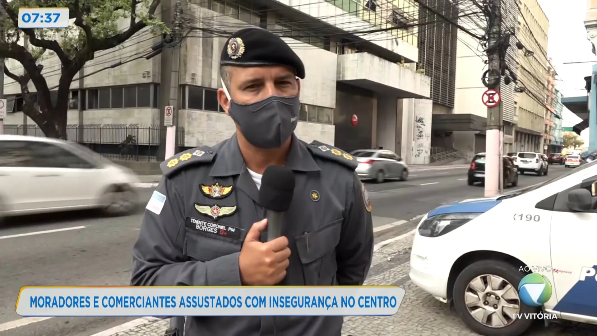 Moradores e comerciantes assustados com insegurança no Centro de Vitória