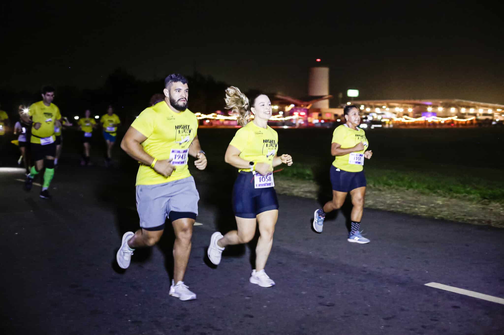 Night Run Vitória Airport leva superação e diversão em corridas no interior do aeroporto