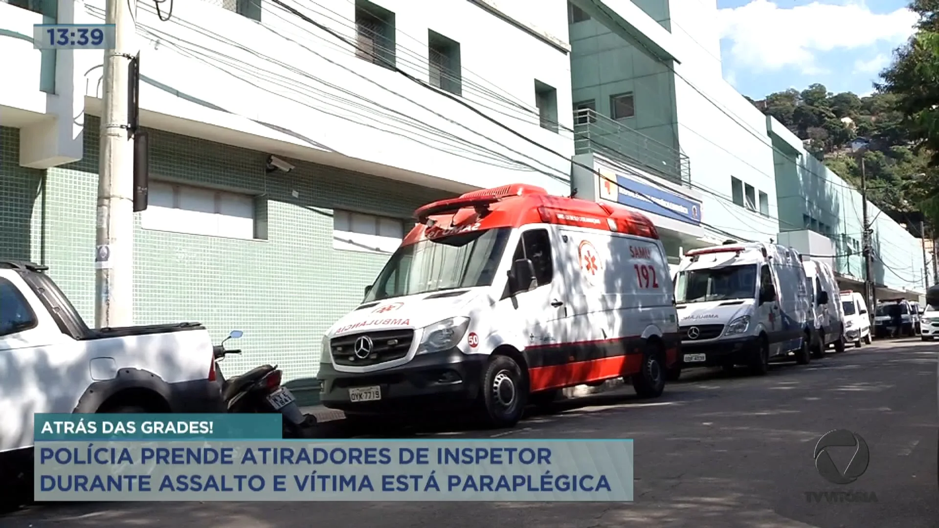 Polícia prende dupla que assaltou e atirou contra inspetor penitenciário no Morro do Moreno.