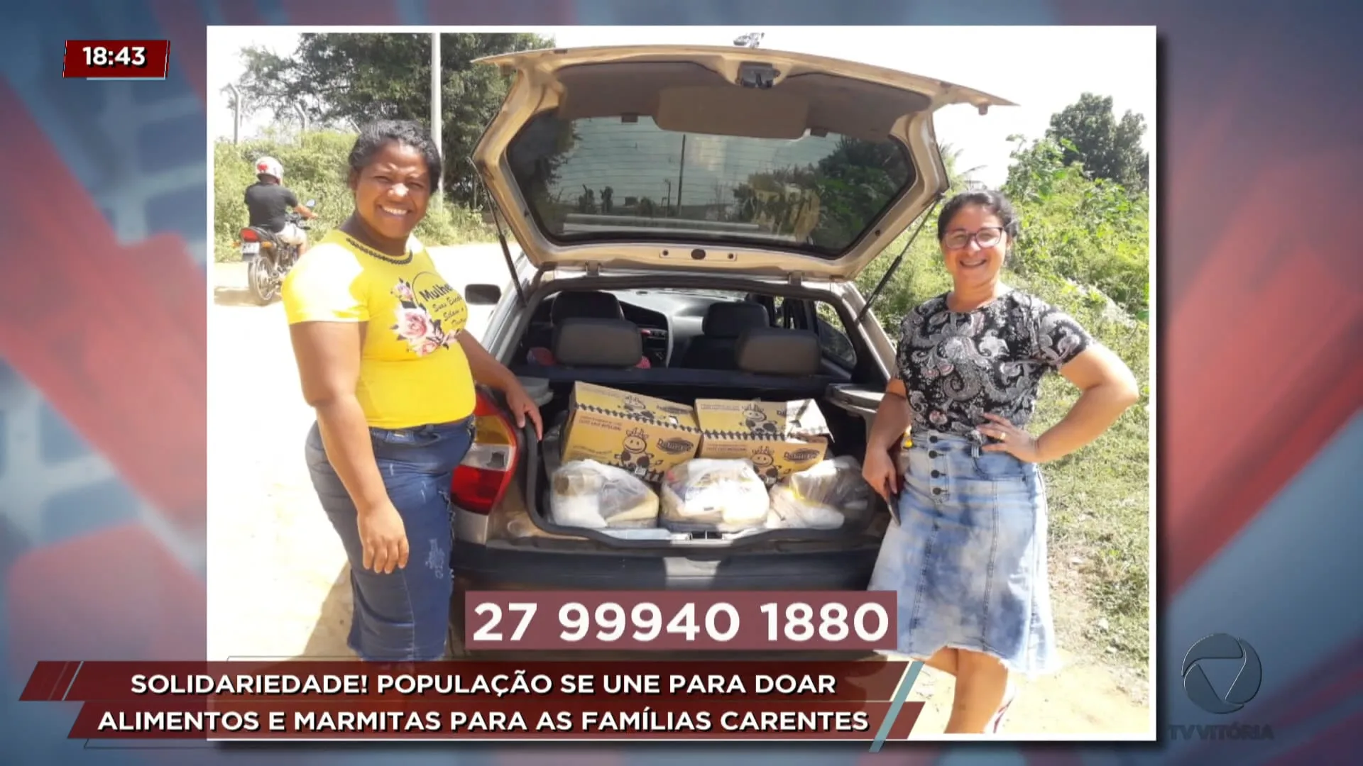 Solidariedade! População se une para doar alimentos e marmitas para famílias carentes