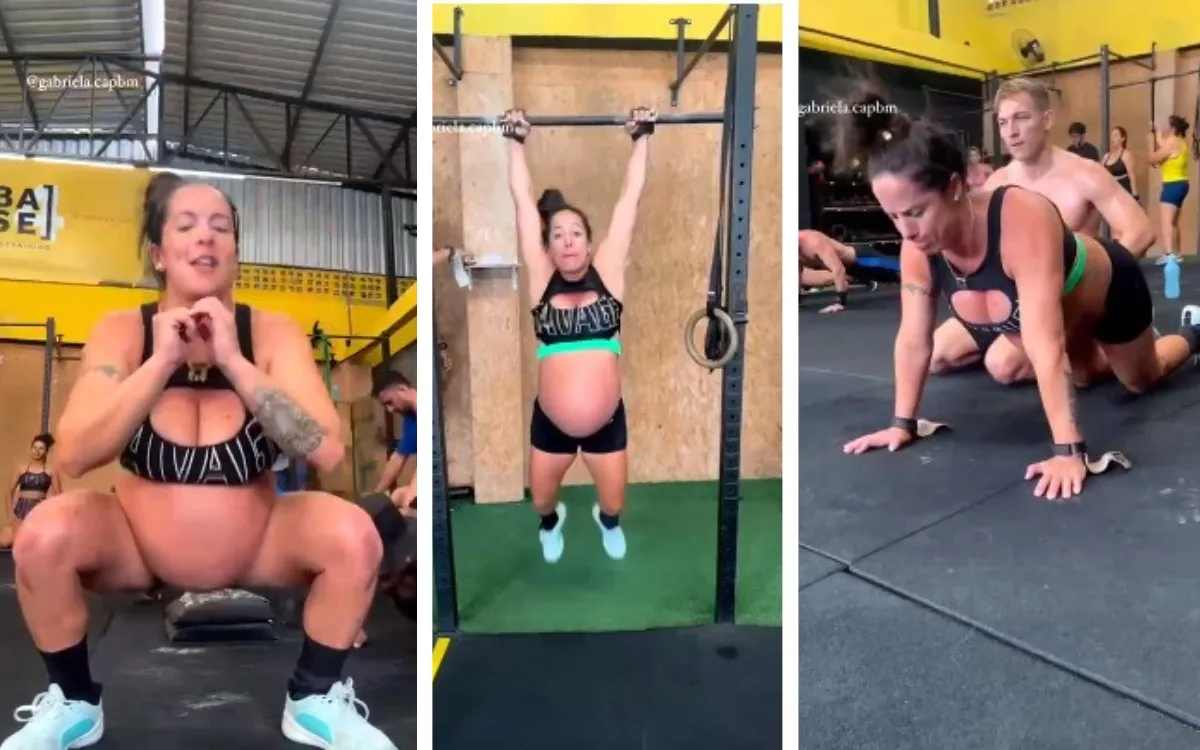 Bombeira do ES faz crossfit um dia antes do parto e vídeo viraliza