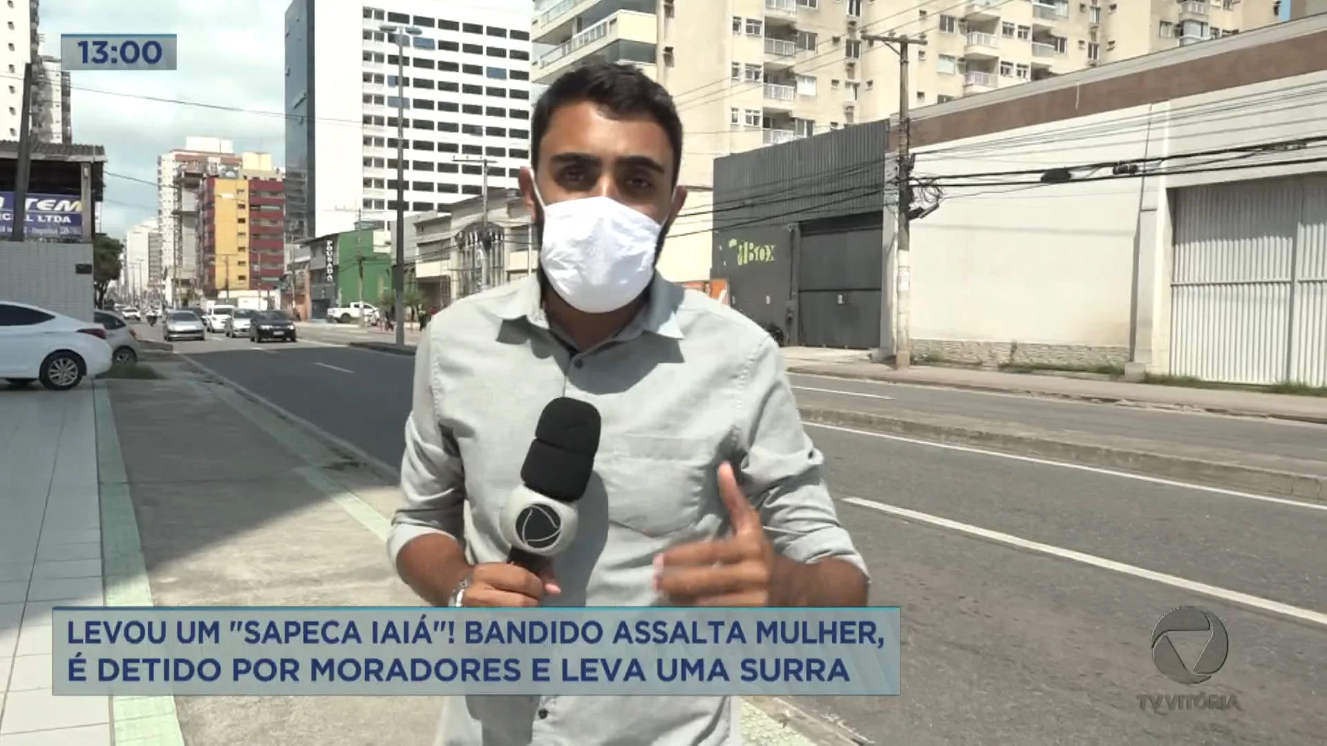 Homem leva surra após roubar uma mulher