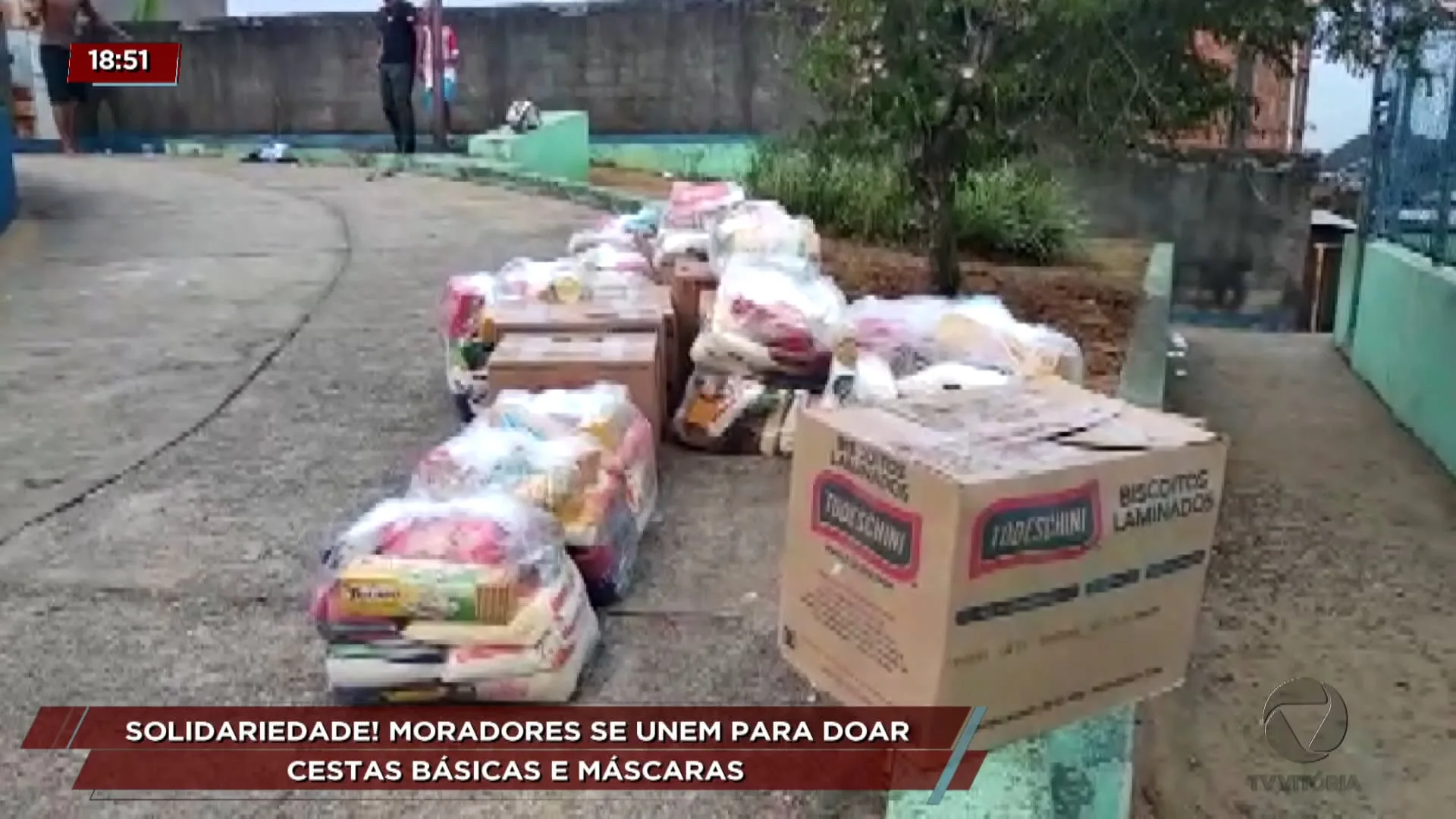 Solidariedade! Moradores se unem para doar cestas básicas e máscaras