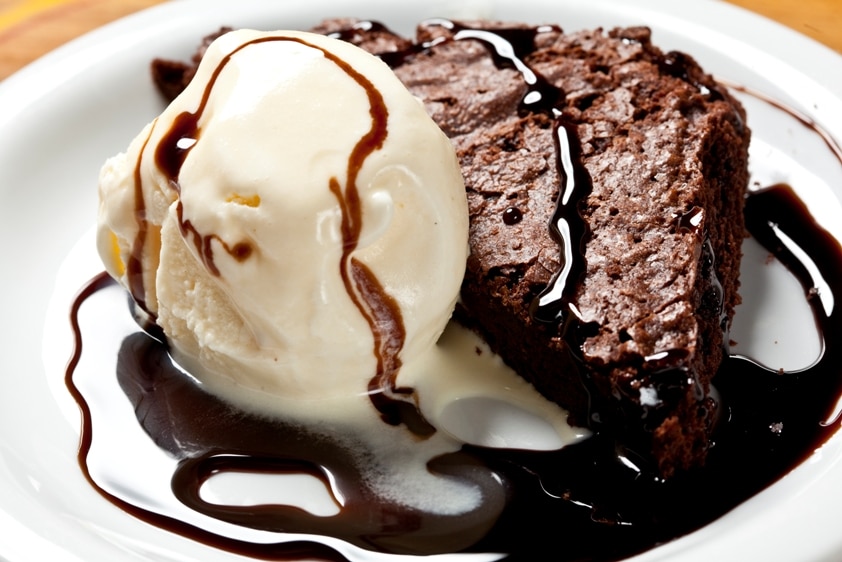 Receita de brownie de chocolate