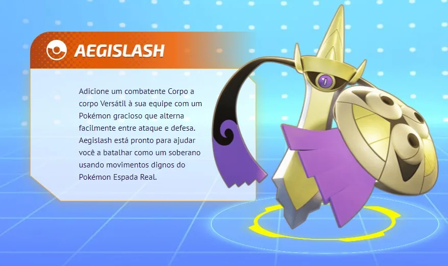 Pokémon Espada Real Aegislash estreia em Pokémon Unite