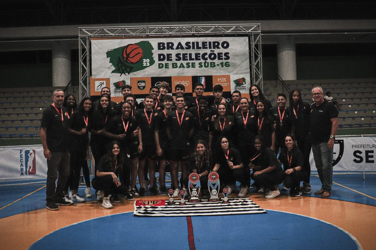 São Paulo faz dobradinha e fatura os títulos no Brasileiro de Seleções Sub-16 de Basquete