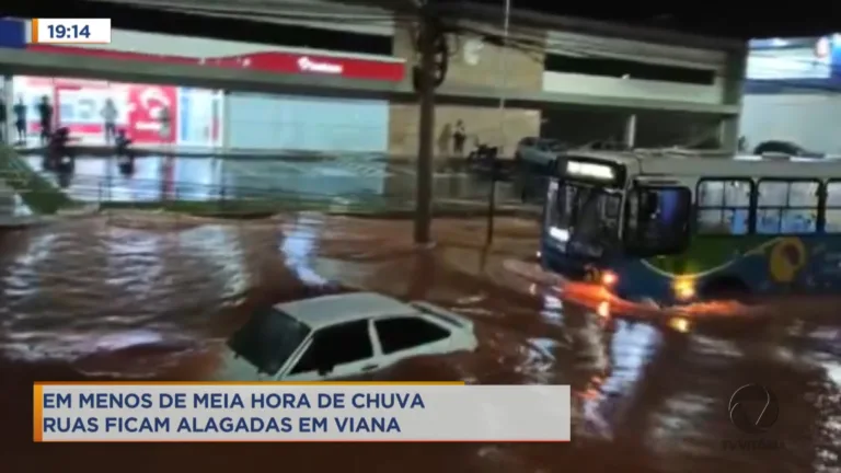 Chuva de menos de 30 minutos alaga bairro de Viana de novo!