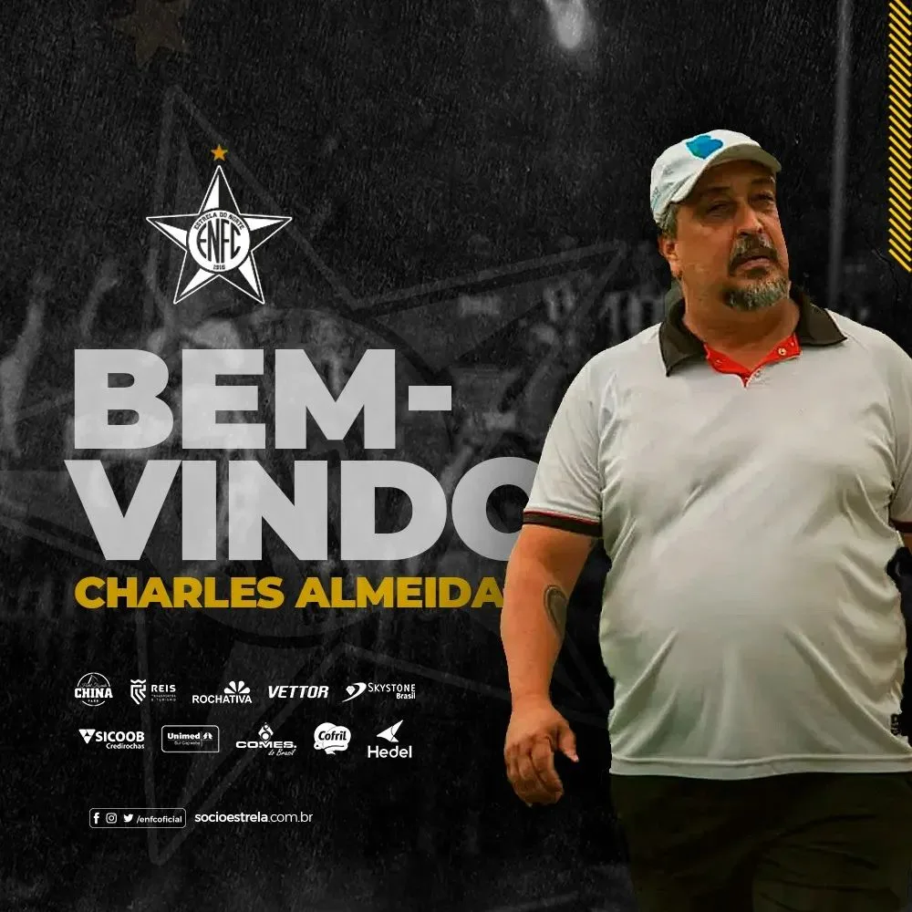 Estrela anuncia volta de Charles de Almeida para sequência do Capixabão