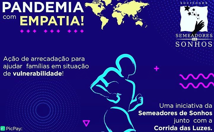 Corrida das Luzes promove campanha para doar cestas para famílias