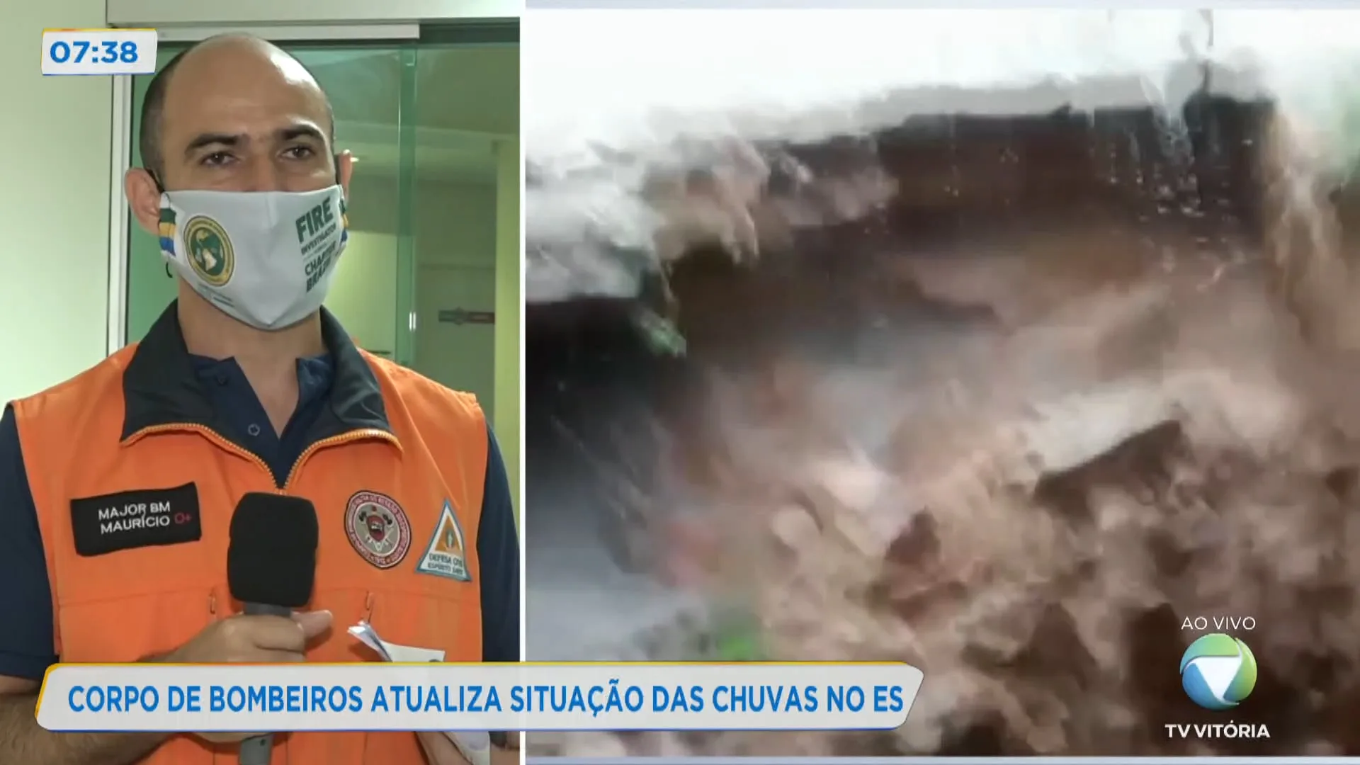 Corpo de bombeiros atualiza situação das chuvas no ES