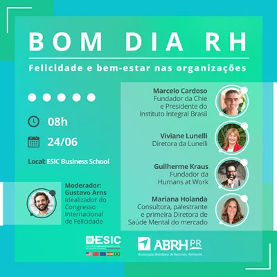 ABRH-PR realiza evento sobre felicidade e bem-estar nas organizações