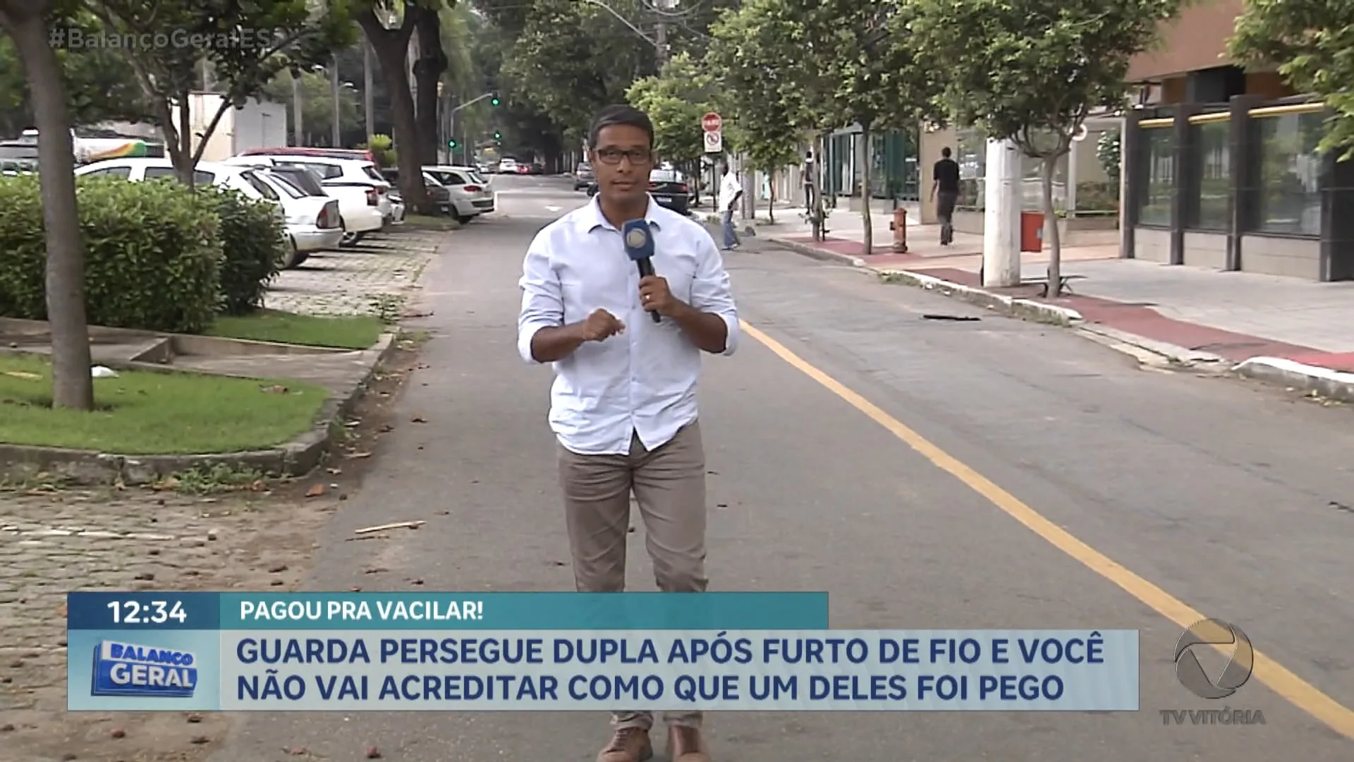 Guarda persegue dupla após furto de fios