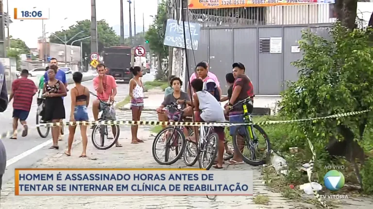 Homem é assassinado horas antes de tentar se internar em clínica de reabilitação