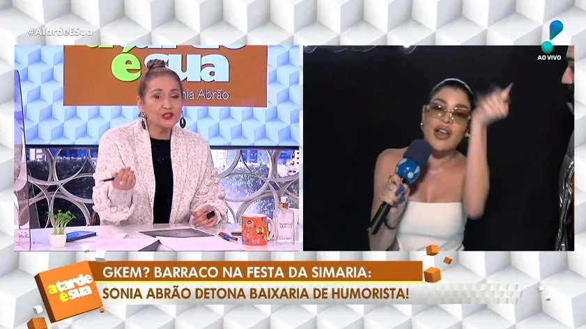 Gkay detona Sonia Abrão ao vivo e gera barraco generalizado: "Baixo nível"