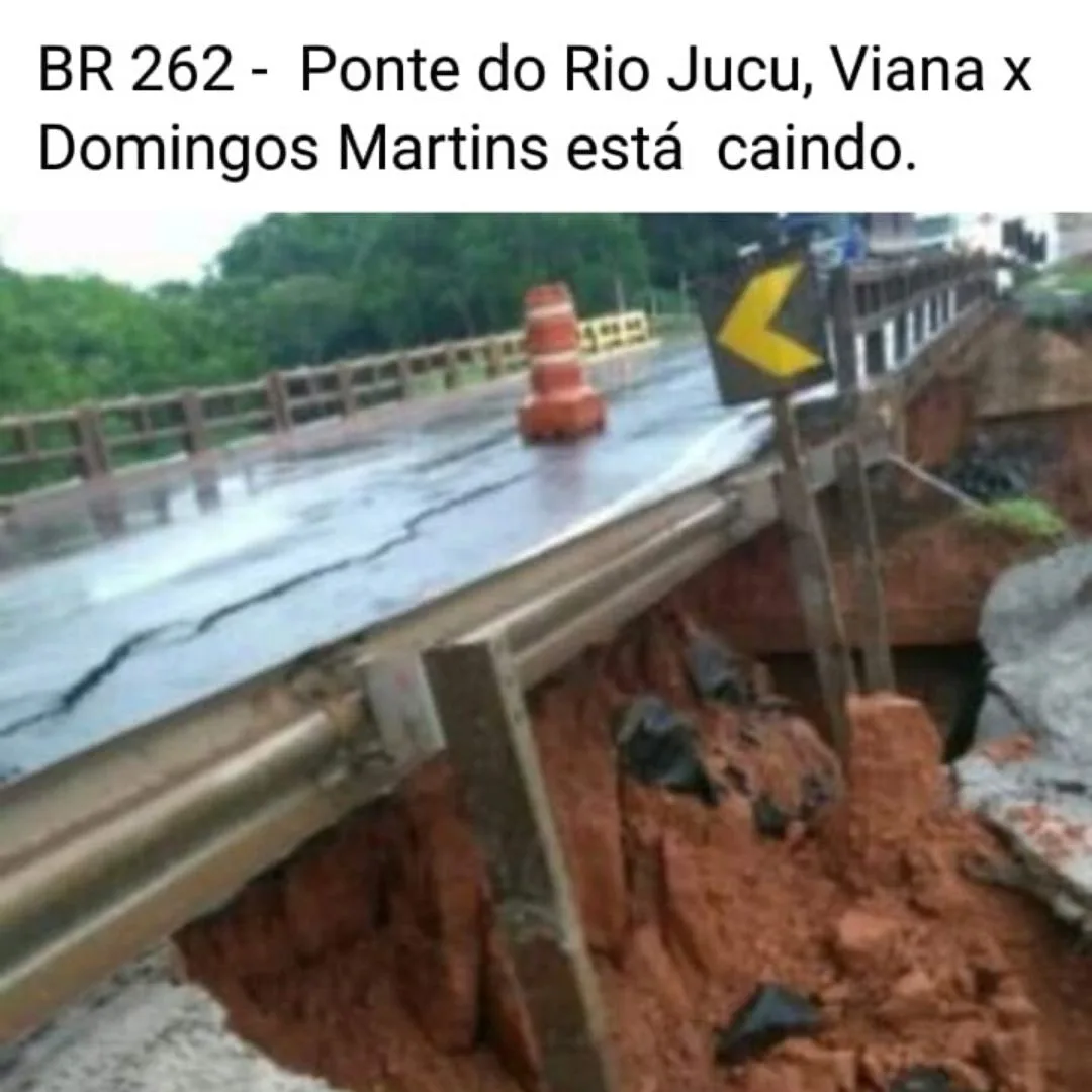 FAKE NEWS | PRF desmente que ponte entre Viana e Domingos Martins está caindo