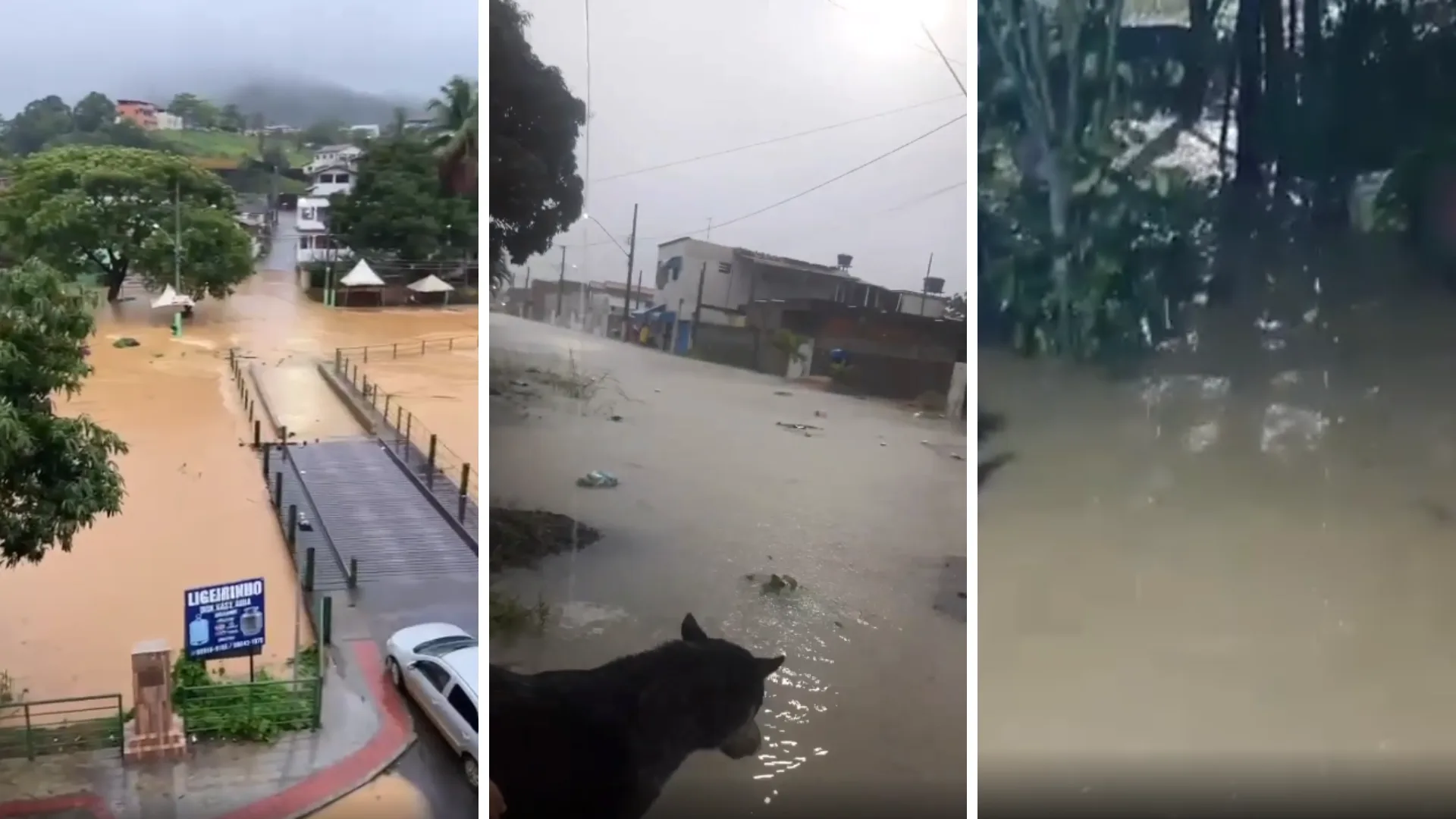 VÍDEOS | Chuvas causam interdições e alagamentos no Norte do ES