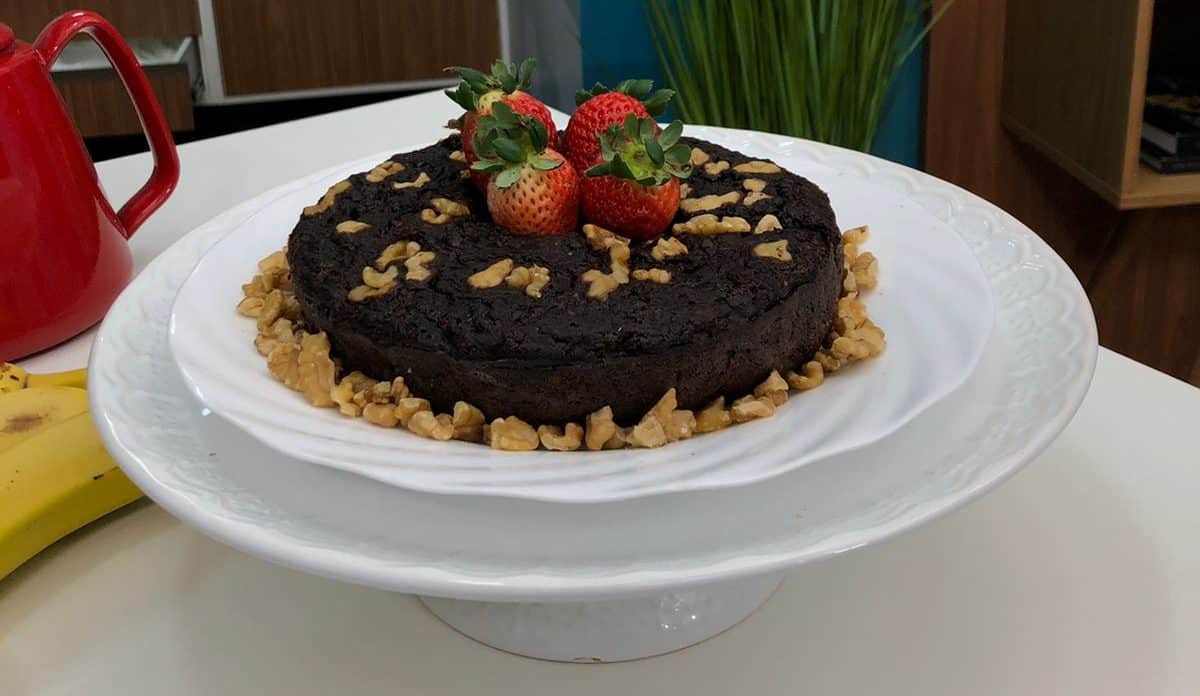 Brownie fit para o começo leve e gostoso da semana!