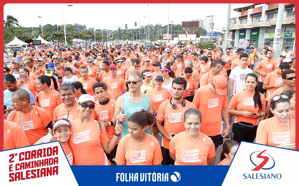 Corrida e Caminhada Salesiana pinta Camburi de laranja e alerta sobre importância da atividade física