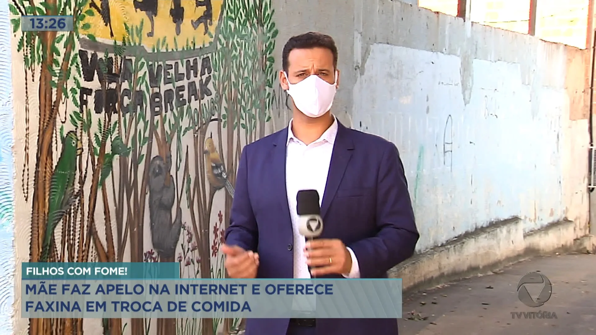 Comovente: Mãe oferece faxina em troca de comida