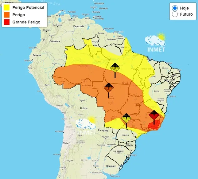 Alerta vermelho: Instituto emite três alertas de chuvas intensas para o ES