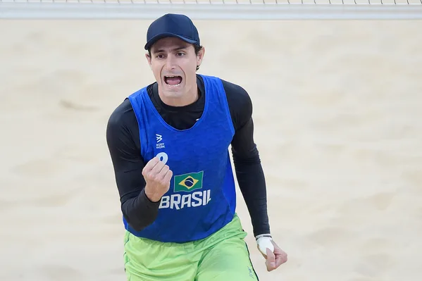 27.10.2023 – Jogos Pan-americanos Santiago 2023 – Vôlei de Praia – Final Masculino – André/ George x Alayo / Díaz – Foto Alexandre Loureiro/COB @alexandreloureiroimagens