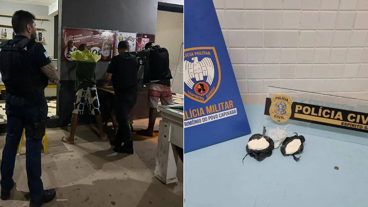 Dono de bar é preso com cocaína e maconha em Guaçuí