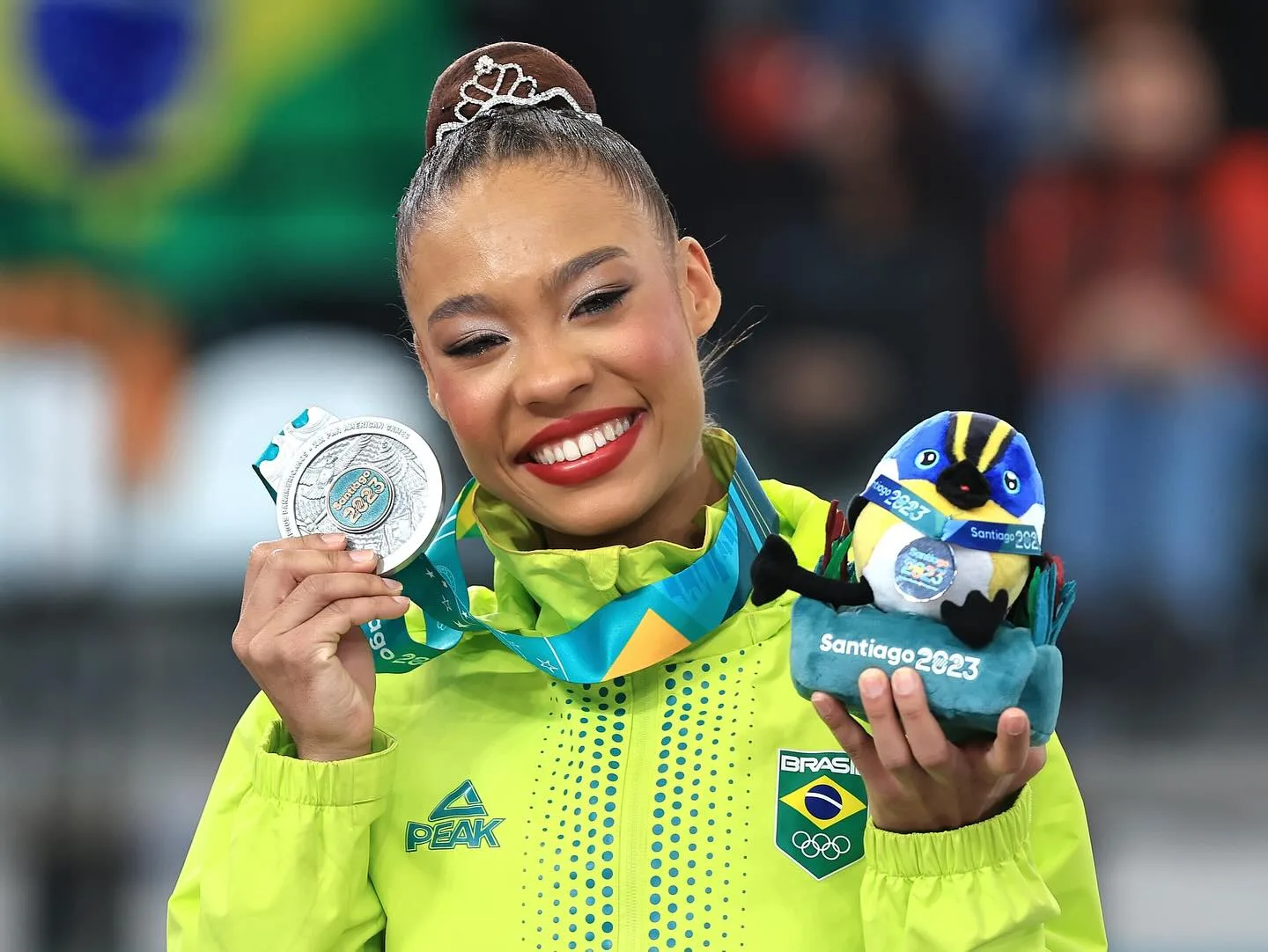 Capixabas no Pan: Jojô arrepia e conquista a medalha de prata na ginástica rítmica