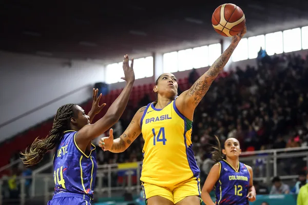 27.10.2023 – Jogos Pan-americanos Santiago 2023 – Basquete feminino – Brasil x Colômbia – Na foto, Licinara Rodrigues – Foto: Gaspar Nóbrega/COB @gasparnobrega