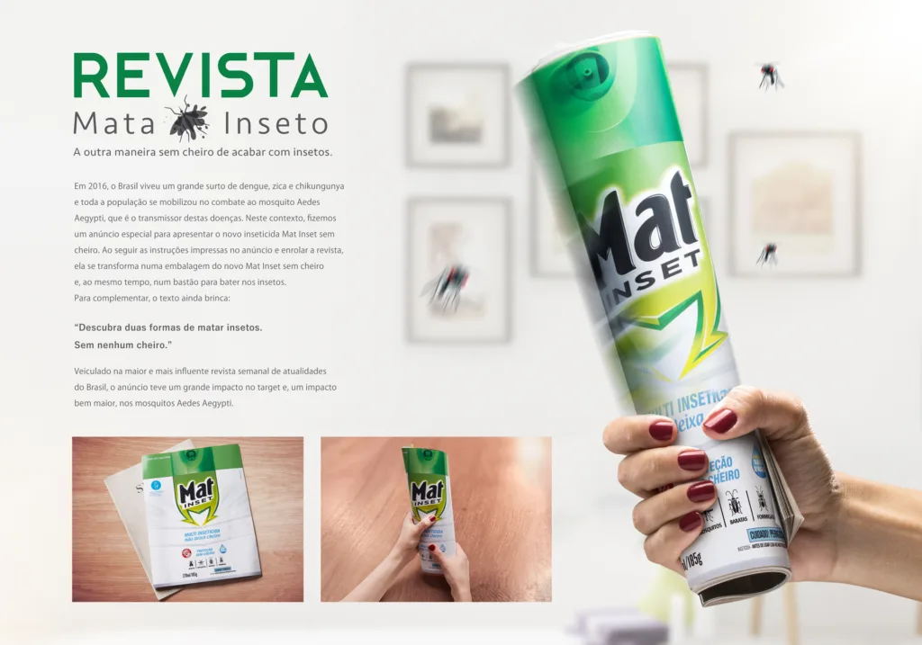 Mat Inset lança anúncio que se transforma em mata mosquito sem cheiro Mat Inset lança anúncio que se transforma em mata mosquito sem cheiro